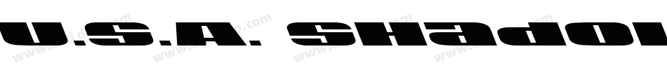 U.S.A. Shadow字体转换